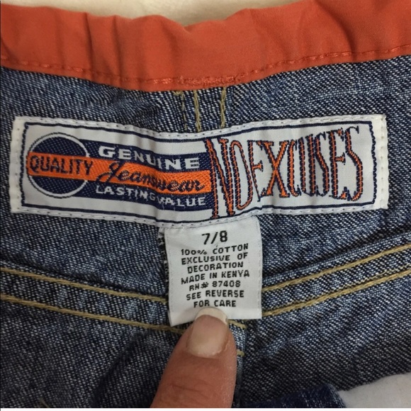 No Excuses Dungarees Shorts Size 7/8 - Picture 3 of 6